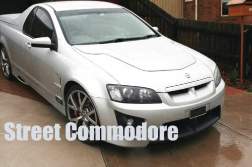 Installed View - Holden Commodore VE: Walkinshaw Style Bonnet Scoop (2006-2013)