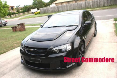 Installed View - Holden Commodore VE: Walkinshaw Style Bonnet Scoop (2006-2013)