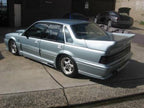 Installed View - Holden Commodore VL: Walkinshaw Rear Quarter Glass Panel