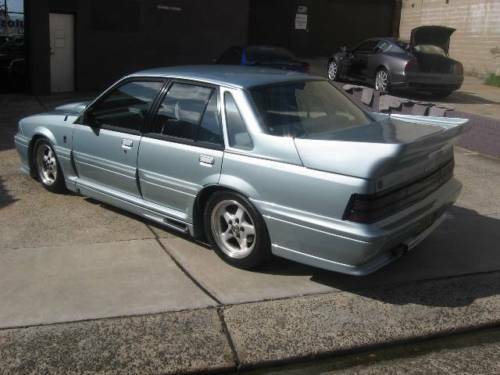 Installed View - Holden Commodore VL: Walkinshaw Rear Quarter Glass Panel