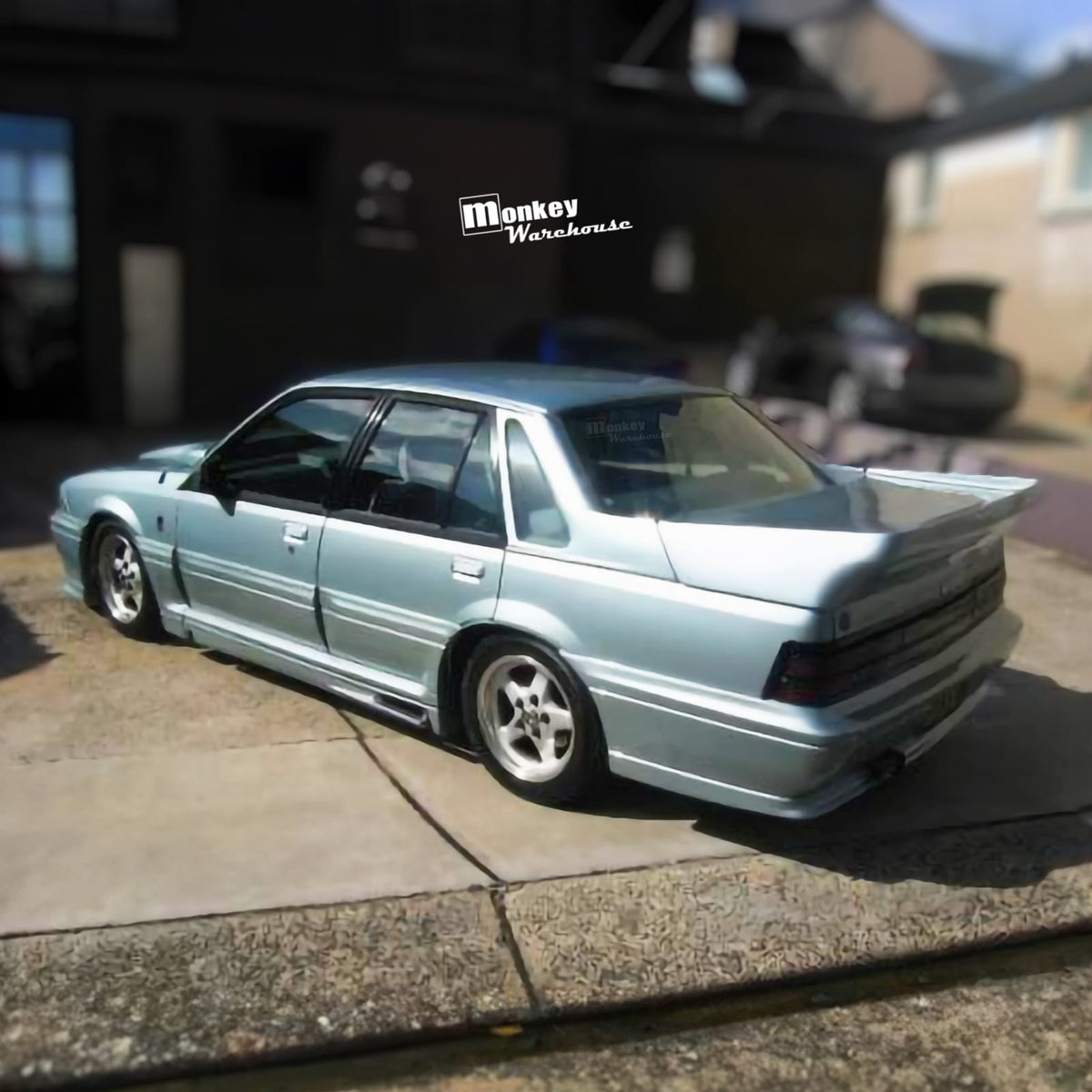 Installed View - Holden Commodore VL: Walkinshaw Rear Quarter Glass Panel