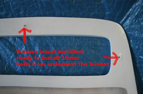 Installed View - Holden Commodore VL: Walkinshaw Style Bonnet Scoop