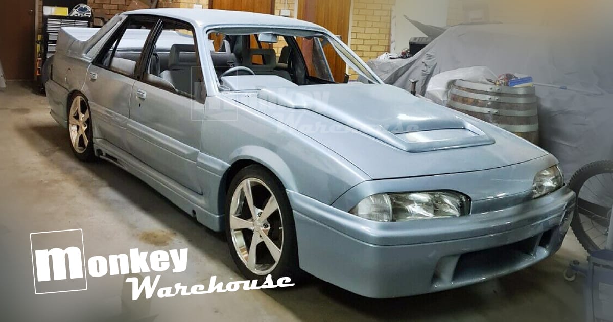 Installed View - Holden Commodore VL: Walkinshaw Style Bonnet Scoop