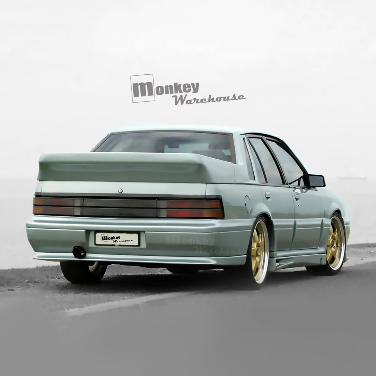 Installed View - Holden Commodore VL: Walkinshaw Style Boot Wing (SS Group A)