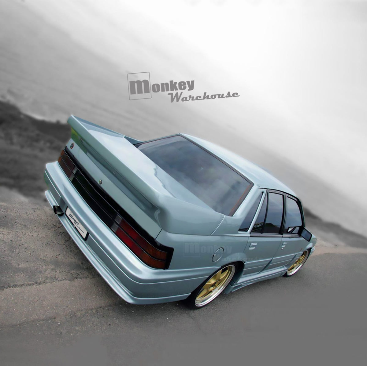 Installed View - Holden Commodore VL: Walkinshaw Style Boot Wing (SS Group A)
