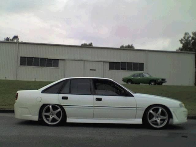 Installed View - Holden Commodore VN-VP Sedan: VY Style Rear Bumper