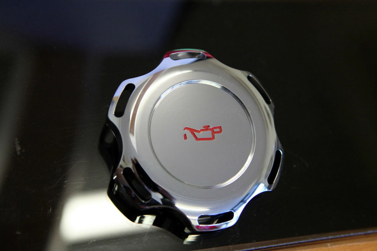 Installed View - Holden Commodore VN VP VR VS: Billet Engine Oil Cap Cover (5.0L V8)