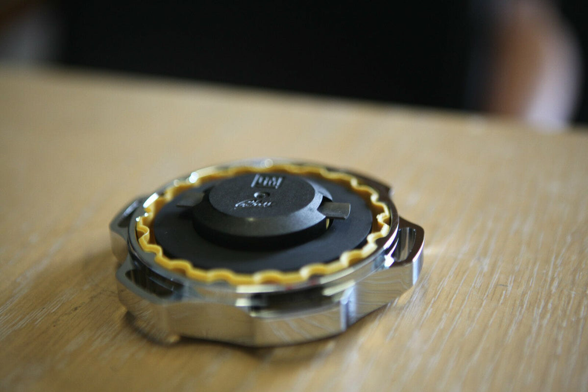 Installed View - Holden Commodore VN VP VR VS: Billet Engine Oil Cap Cover (5.0L V8)