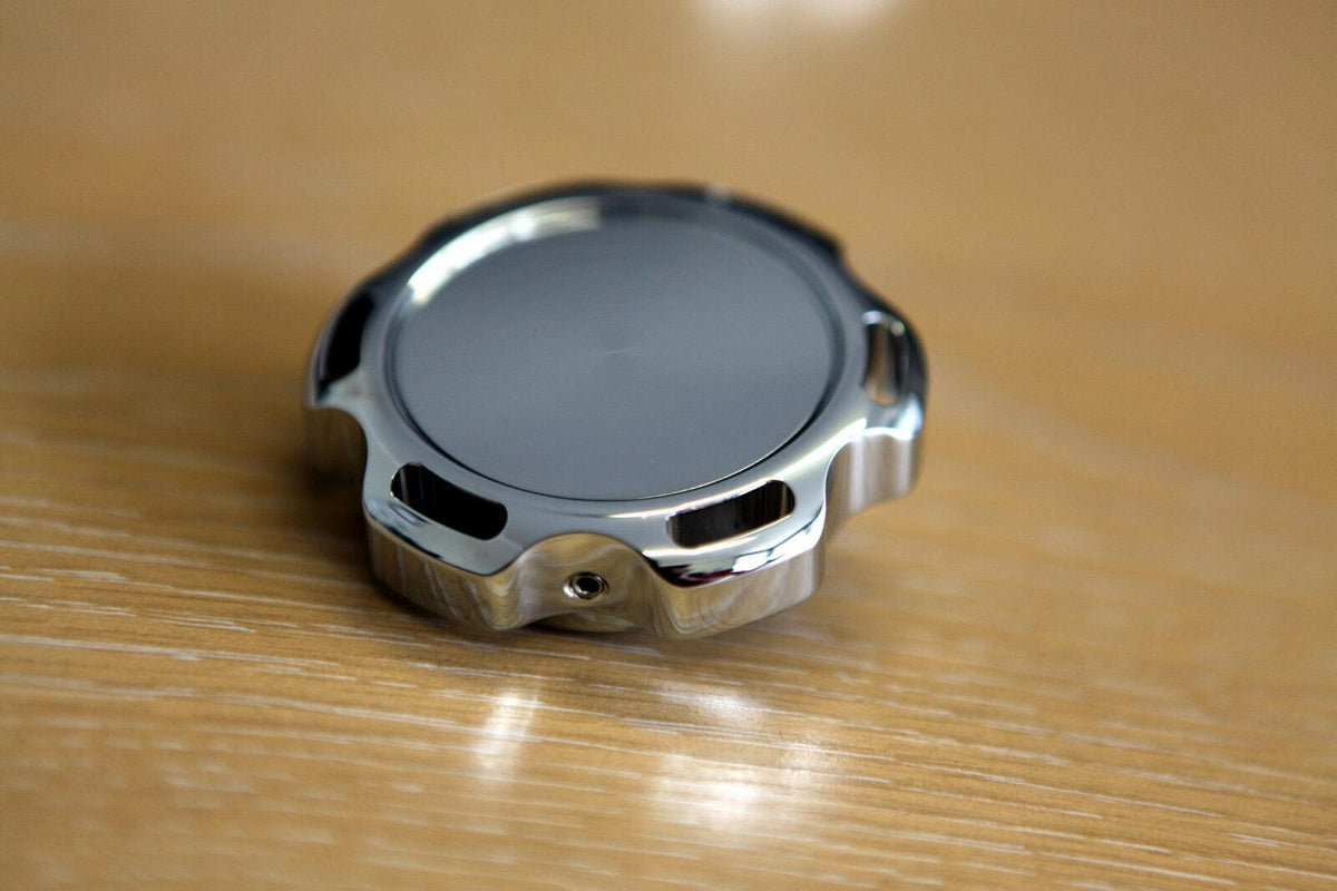 Installed View - Holden Commodore VN VP VR VS: Billet Power Steering Cap Cover (V6 Models)