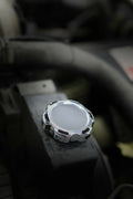 Installed View - Holden Commodore VN VP VR VS: Billet Power Steering Cap Cover (V6 Models)