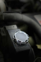 Installed View - Holden Commodore VN VP VR VS: Billet Power Steering Cap Cover (V6 Models)