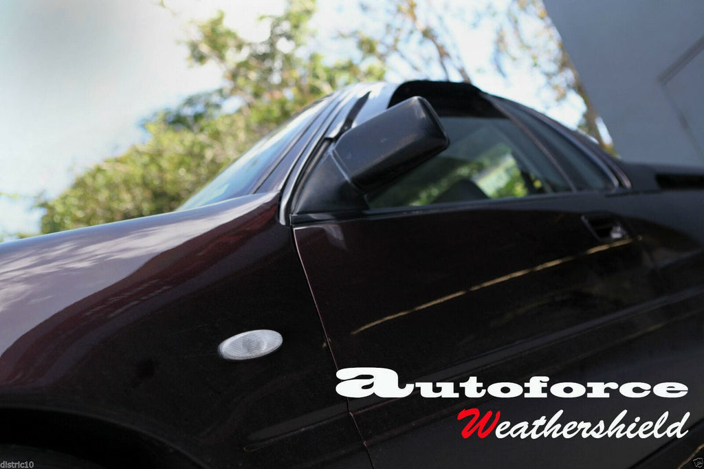 Installed View - Holden Commodore VN VP VR VS Sedan (1988-1997): Premium Window Visors (Front Only)