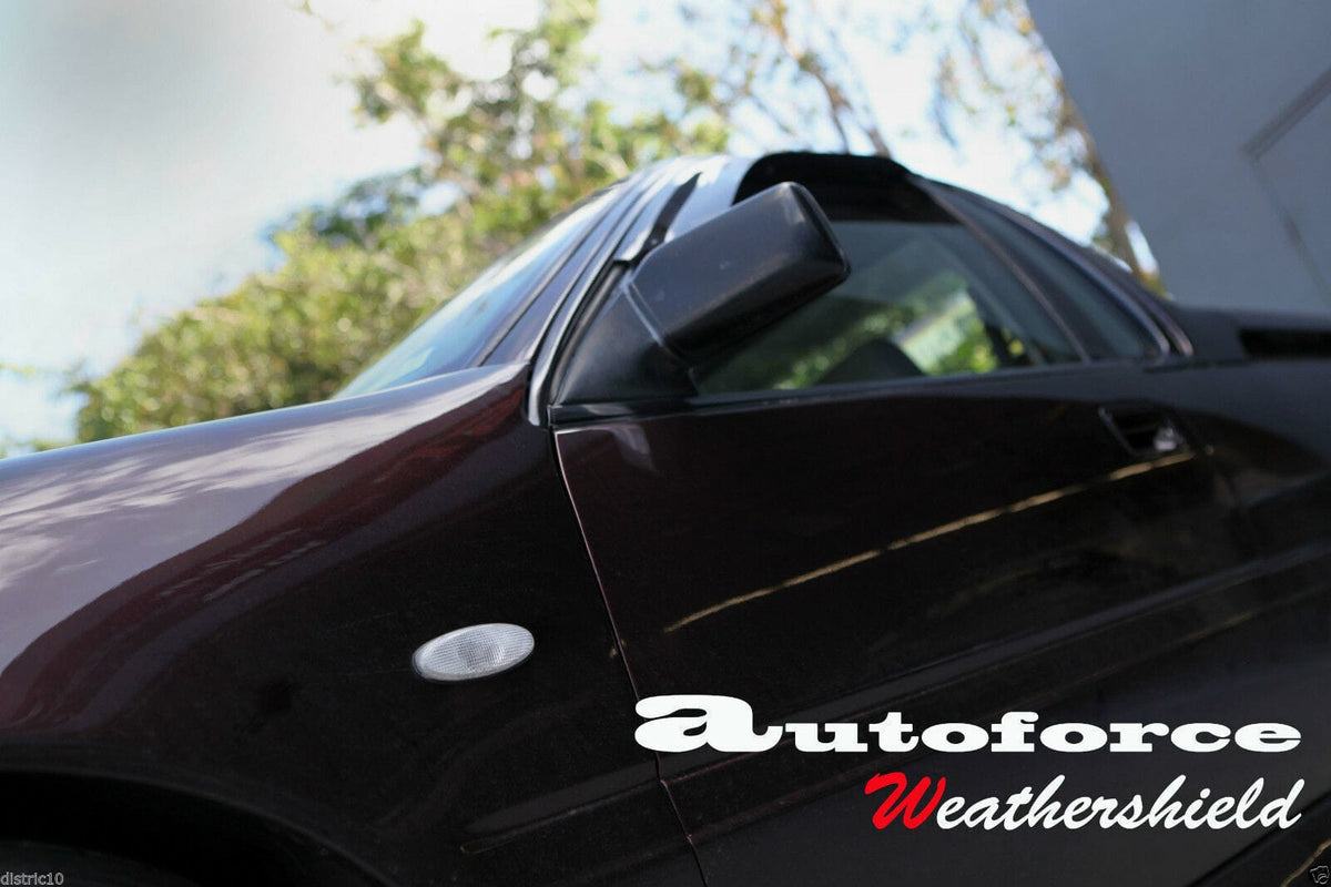 Installed View - Holden Commodore VN VP VR VS Sedan (1988-1997): Premium Window Visors (Front Only)