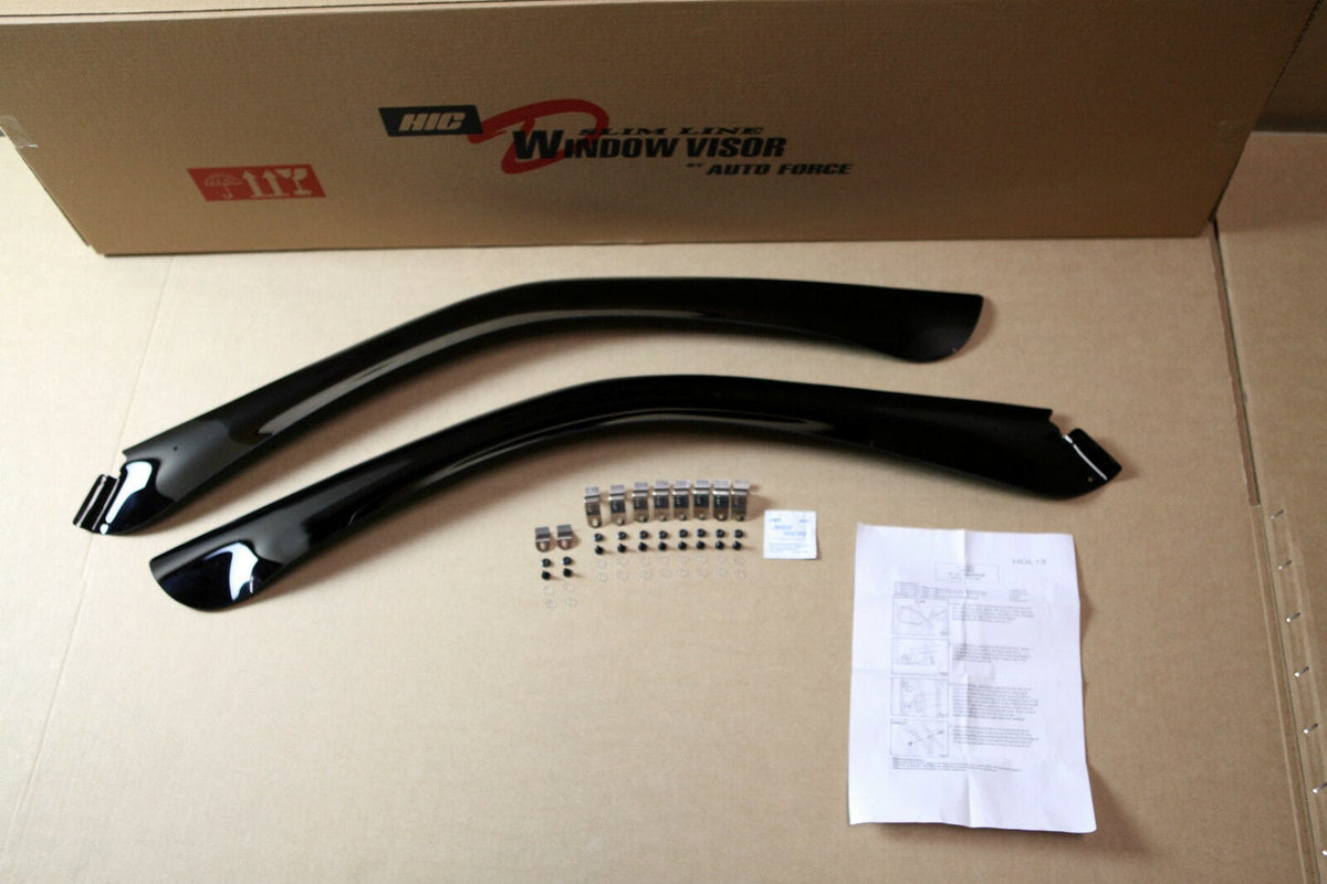 Installed View - Holden Commodore VN VP VR VS Sedan (1988-1997): Premium Window Visors (Front Only)