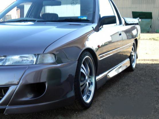 Installed View - Holden Commodore VN-VS Ute: VX Style Conversion Side Skirts
