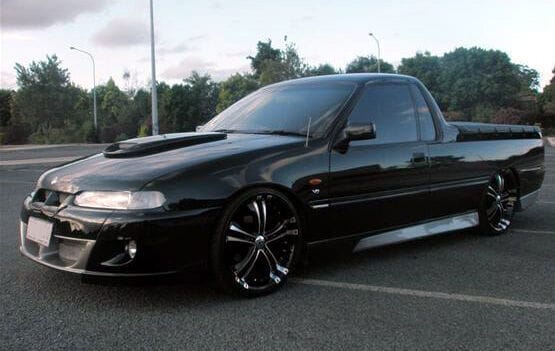 Installed View - Holden Commodore VN-VS Ute: VX Style Conversion Side Skirts
