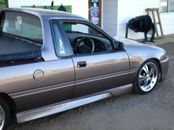 Installed View - Holden Commodore VN-VS Ute: VX Style Conversion Side Skirts