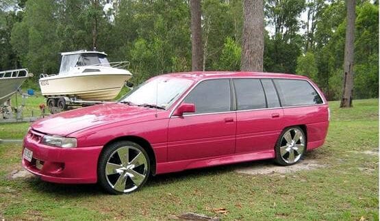 Installed View - Holden Commodore VN-VS Wagon: VX Style Side Skirts