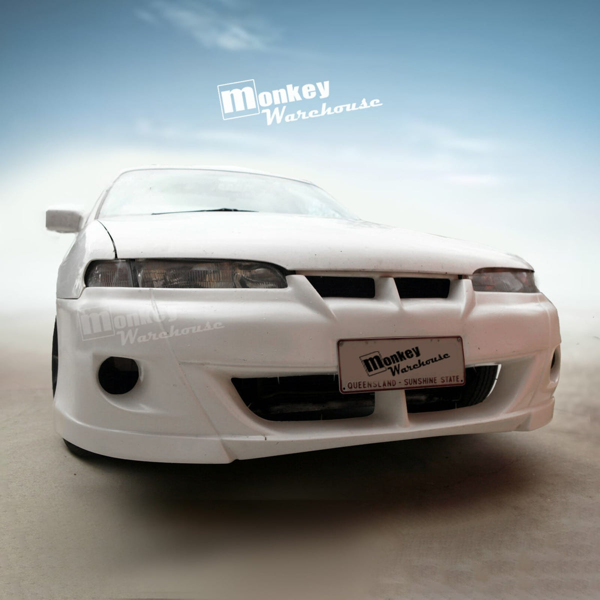 Installed View - Holden Commodore VR-VS: Custom Front Bumper