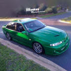 Installed View - Holden Commodore VR VS Sedan: VX Style Conversion Side Skirts