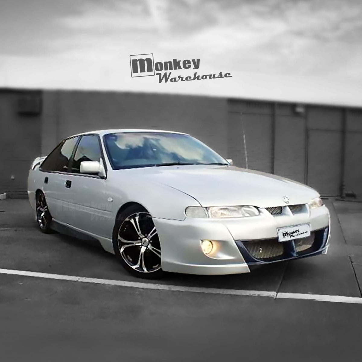 Installed View - Holden Commodore VR VS Sedan: VX Style Conversion Side Skirts
