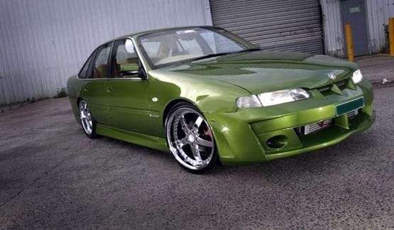 Installed View - Holden Commodore VR VS Sedan: VY VZ Style Conversion Side Skirts
