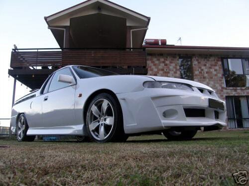Installed View - Holden Commodore VR VS Ute: VY Style Conversion Side Skirts