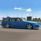 Installed View - Holden Commodore VR VS Wagon: VX Style Conversion Side Skirts