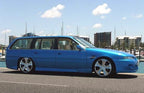 Installed View - Holden Commodore VR VS Wagon: VX Style Conversion Side Skirts