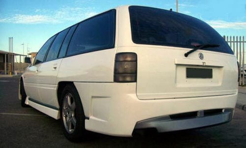 Installed View - Holden Commodore VR VS Wagon: VY Style Conversion Side Skirts