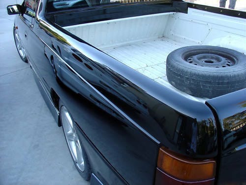 Installed View - Holden Commodore VS VR VN VG Ute: Rear Infill Panel Set