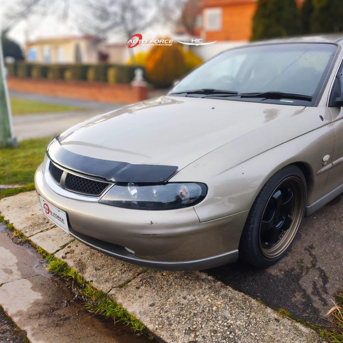 Installed View - Holden Commodore VT VU VX (1997-2002): Bonnet Protector Guard