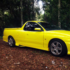 Installed View - Holden Commodore VT VU VX VY VZ Ute: Side Skirts