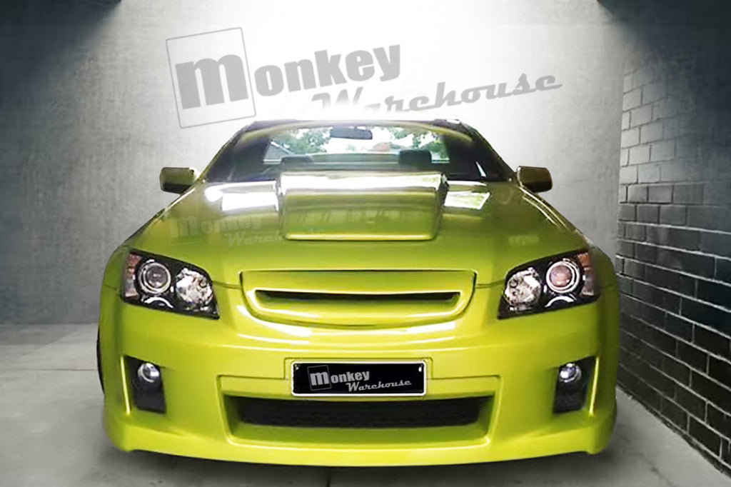 Installed View - Holden Commodore VT/VX: H-Style Bonnet Scoop (1997-2002)