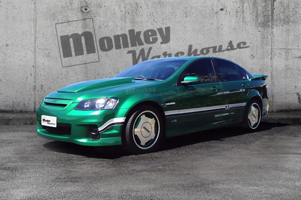 Installed View - Holden Commodore VT/VX: H-Style Bonnet Scoop (1997-2002)