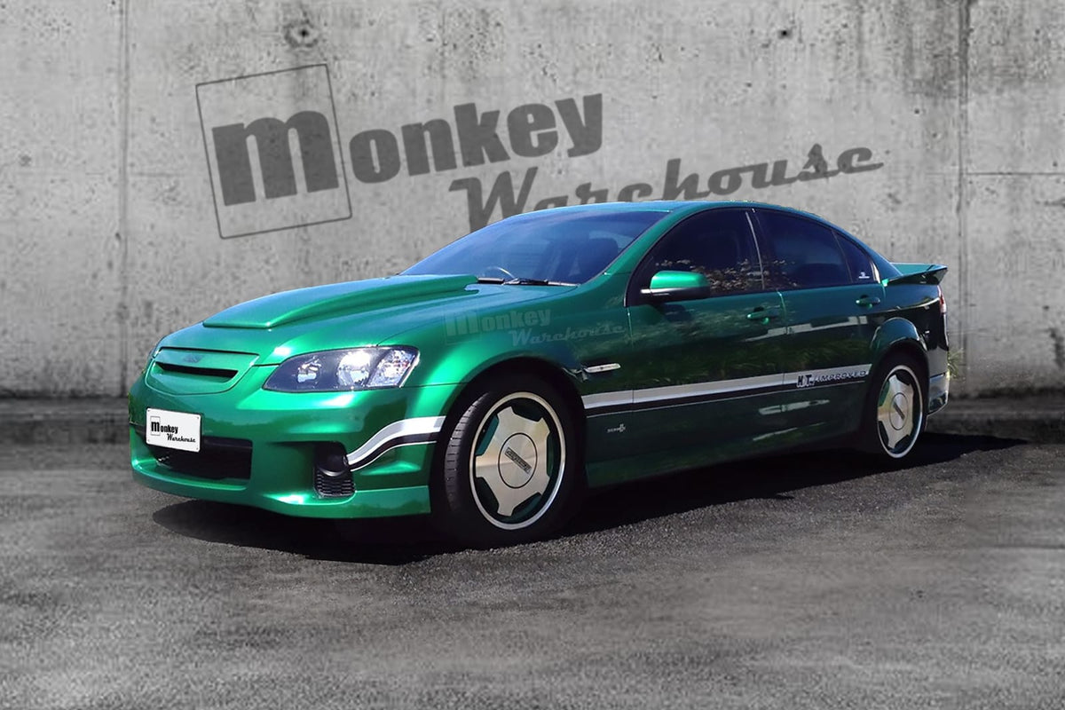 Installed View - Holden Commodore VT/VX: H-Style Bonnet Scoop (1997-2002)