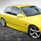 Installed View - Holden Commodore VT VX Sedan: GTO Style Conversion Side Skirts