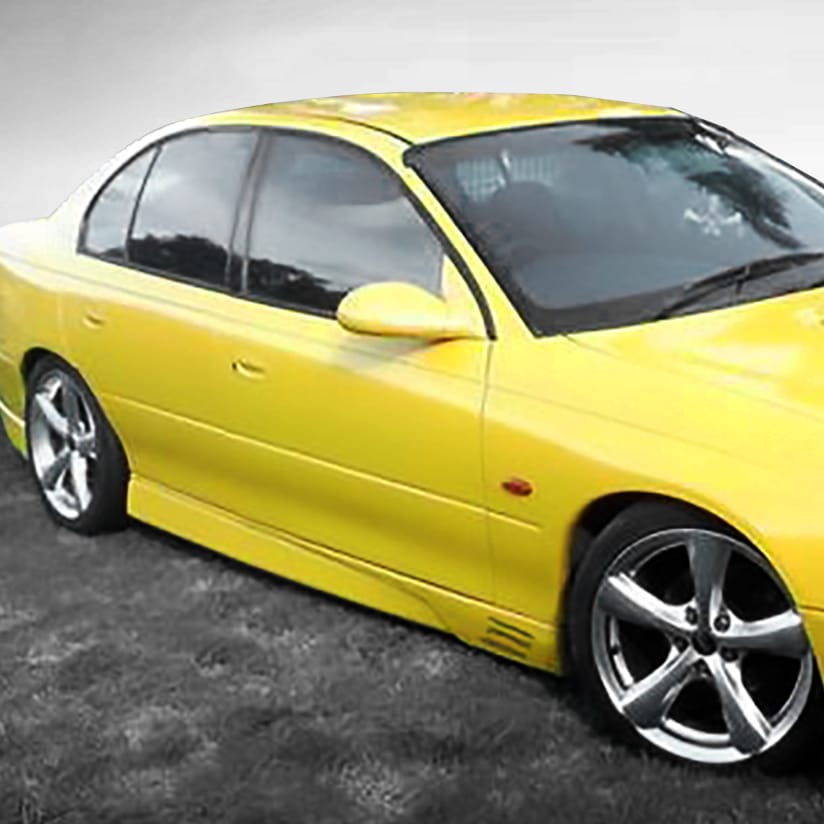 Installed View - Holden Commodore VT VX Sedan: GTO Style Conversion Side Skirts