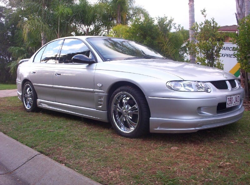 Installed View - Holden Commodore VT VX Sedan: GTO Style Conversion Side Skirts