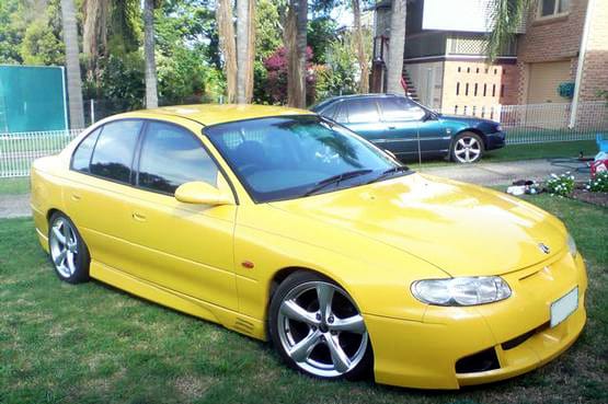 Installed View - Holden Commodore VT VX Sedan: GTO Style Conversion Side Skirts