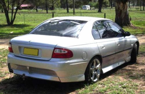 Installed View - Holden Commodore VT VX Sedan: GTO Style Conversion Side Skirts