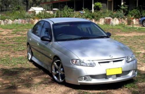 Installed View - Holden Commodore VT VX Sedan: GTO Style Conversion Side Skirts