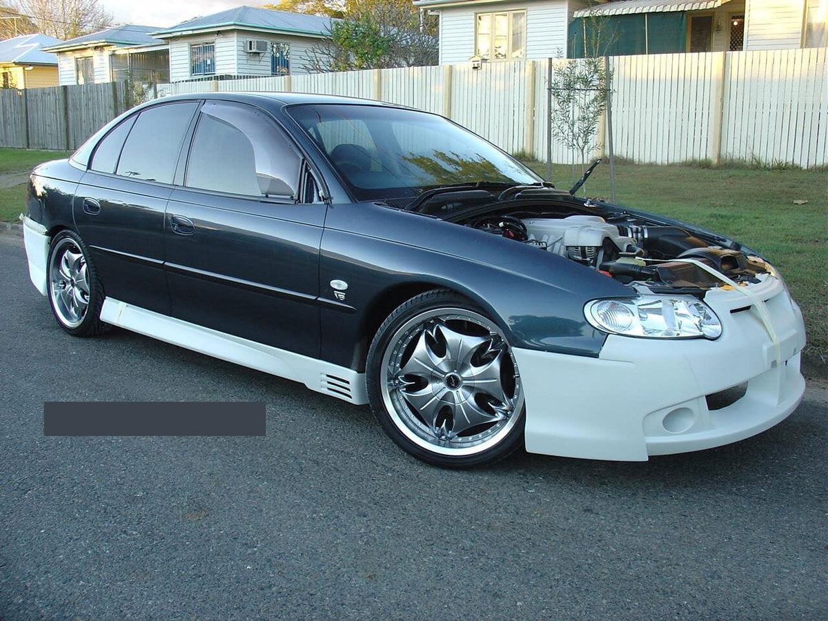 Installed View - Holden Commodore VT VX Sedan: GTO Style Conversion Side Skirts