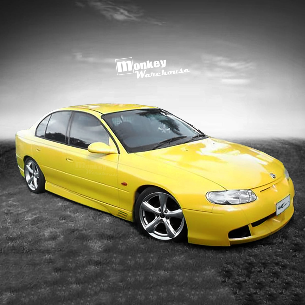 Installed View - Holden Commodore VT VX Sedan: GTO Style Conversion Side Skirts