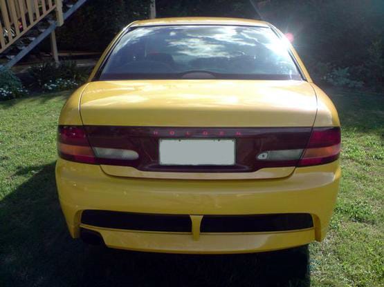 Installed View - Holden Commodore VT-VX Sedan: GTO Style Rear Bumper