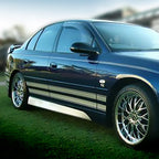 Installed View - Holden Commodore VT VX Sedan: VX Style Conversion Side Skirts