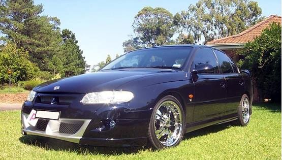Installed View - Holden Commodore VT VX Sedan: VX Style Conversion Side Skirts