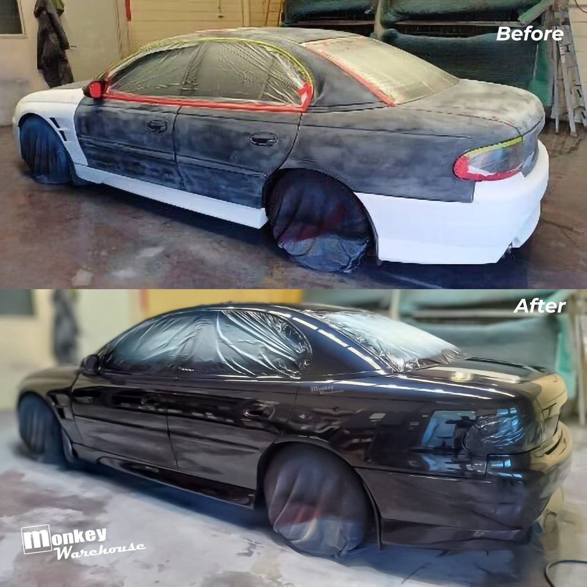 Installed View - Holden Commodore VT-VX Sedan: VX Style Rear Bumper