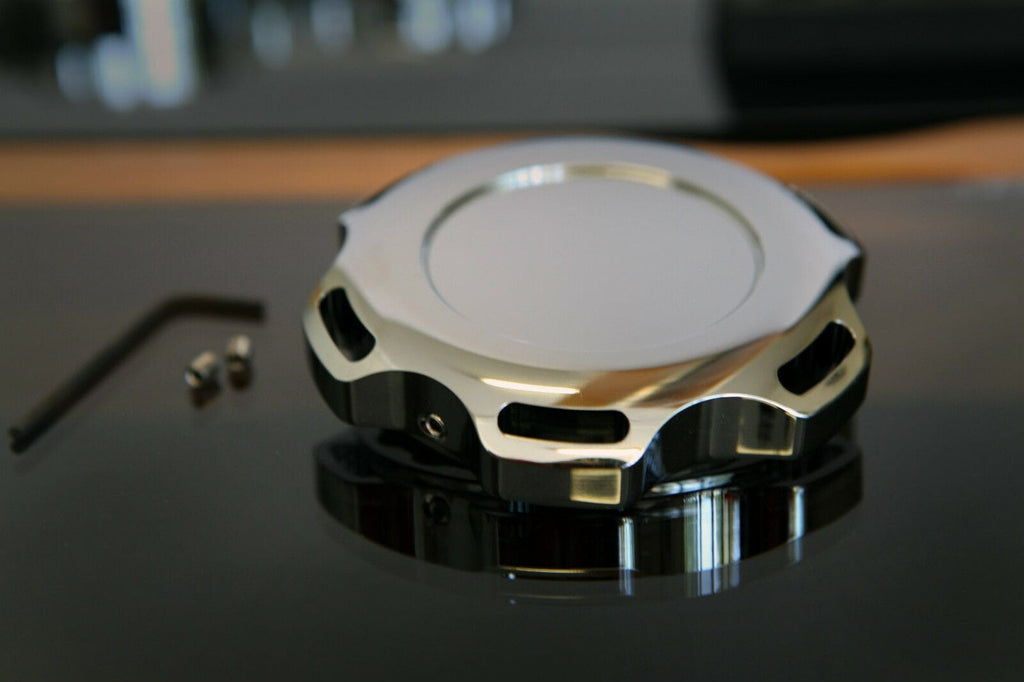 Installed View - Holden Commodore VT VX VY: Billet Power Steering Cap Cover (V6 Models)