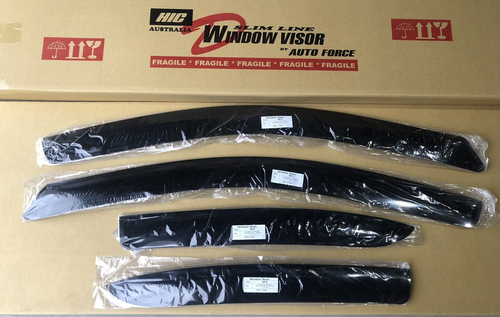 Installed View - Holden Commodore VT VX VY VZ Sedan (1997-2006): Premium Window Visors